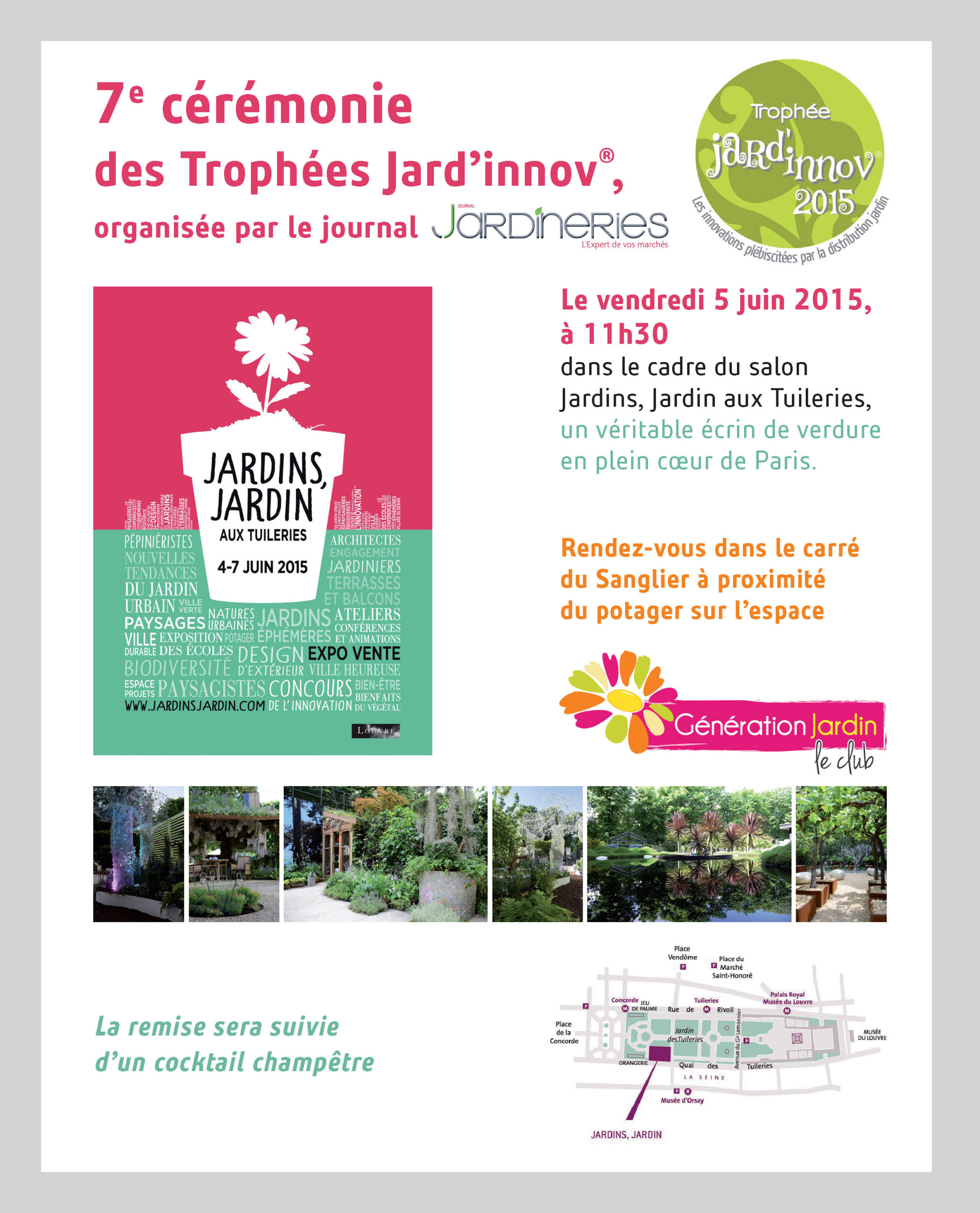5 Juin 2015 – 7ème cérémonie des Trophées Jard’innov